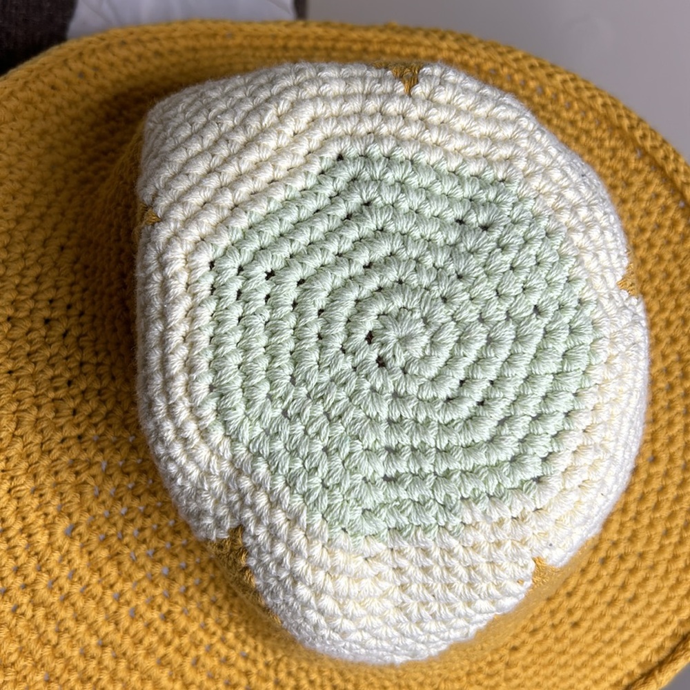 BNWOT Free People Garden Grove Crochet Knit Bucket Hat - Picture 5 of 6